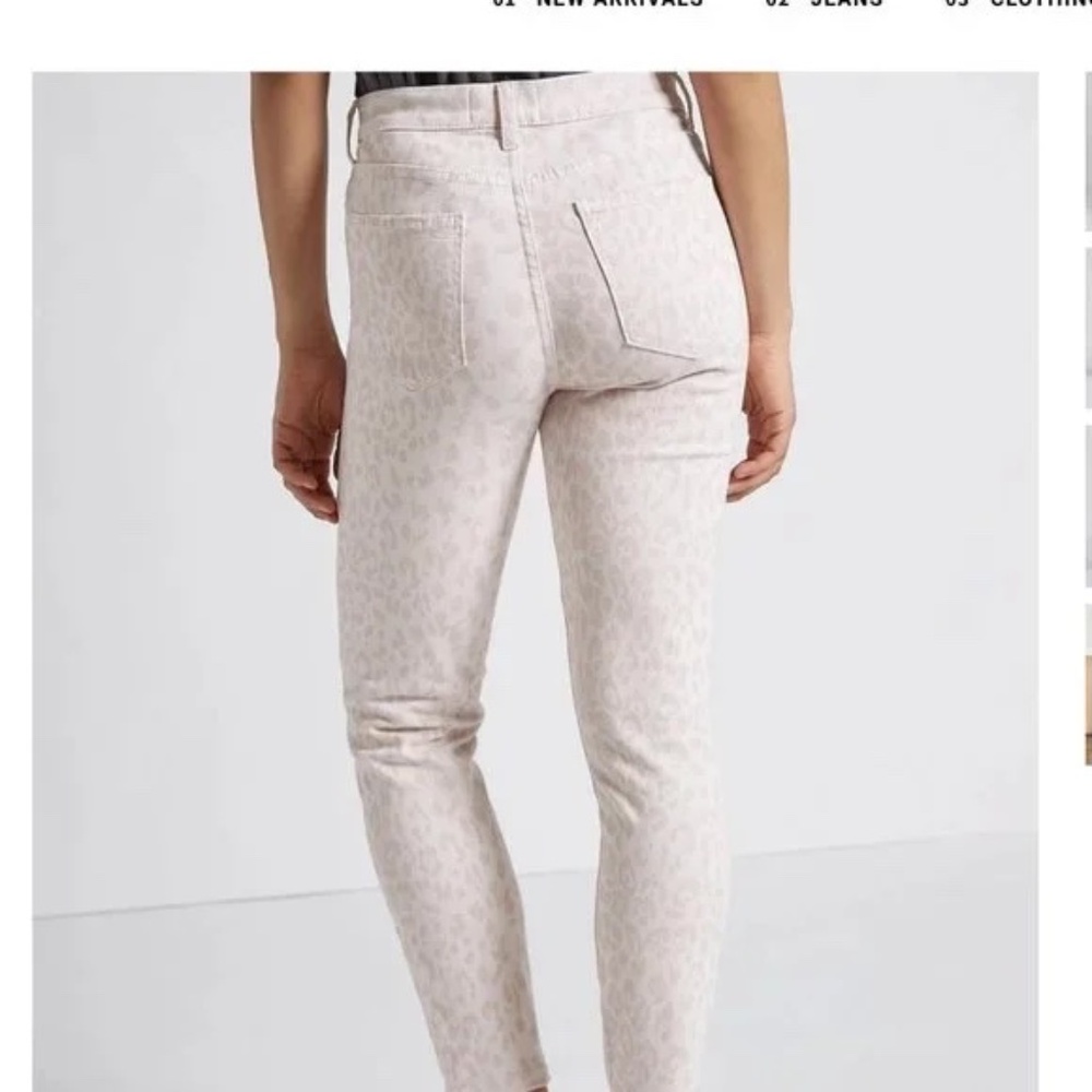 Current Elliott Pink High Waist Leopard Stiletto Jeans Size 25 NEW - Picture 3 of 10